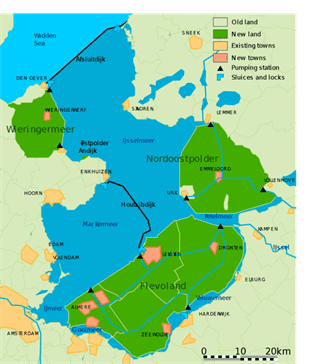 Polders y diques holandeses